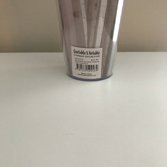 Acrylic/hard plastic cup with Roberts frost quote - Picture 3 of 5